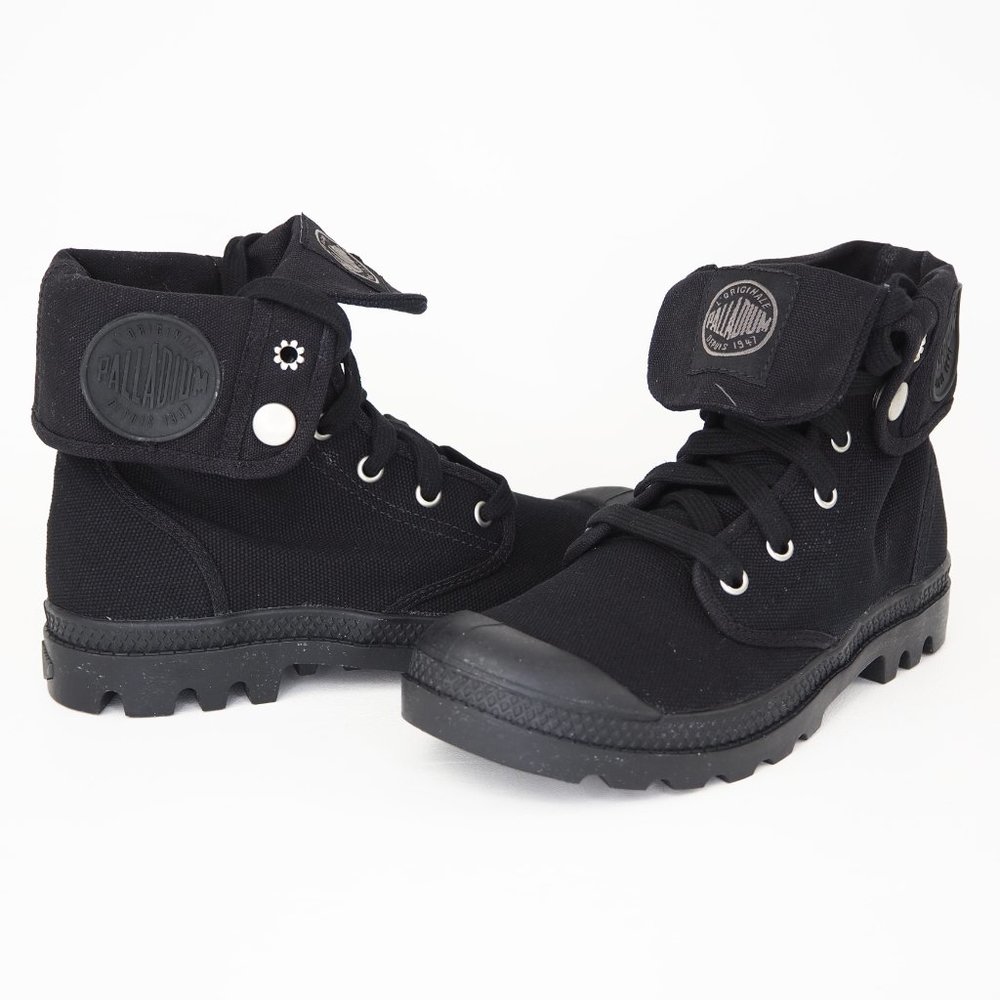 Palladium Boys Shoes Baggy Varsity Black - Picture 8 of 12